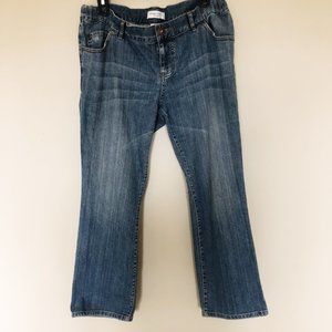 Liz Lange Maternity Adjustable Waist Cropped Jeans